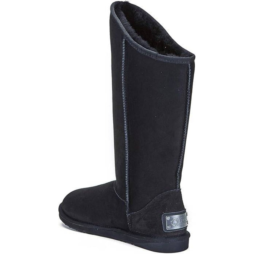 Australia Luxe Collective Cosy Tall‎ Black Suede Sheepskin Leather Winter Boots